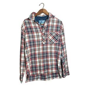 The Nutter‎ Chubbies Plaid Pullover Shirt Men’s Medium Long Sleeve Pocket